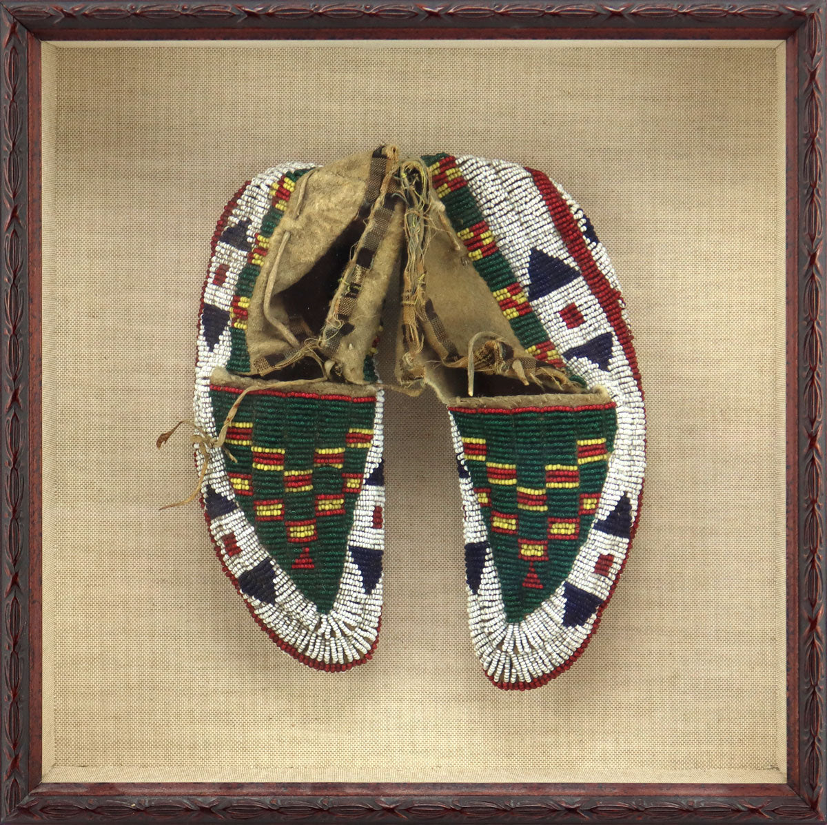Moccasins Antique Native American Beadwork For Sale Vintage