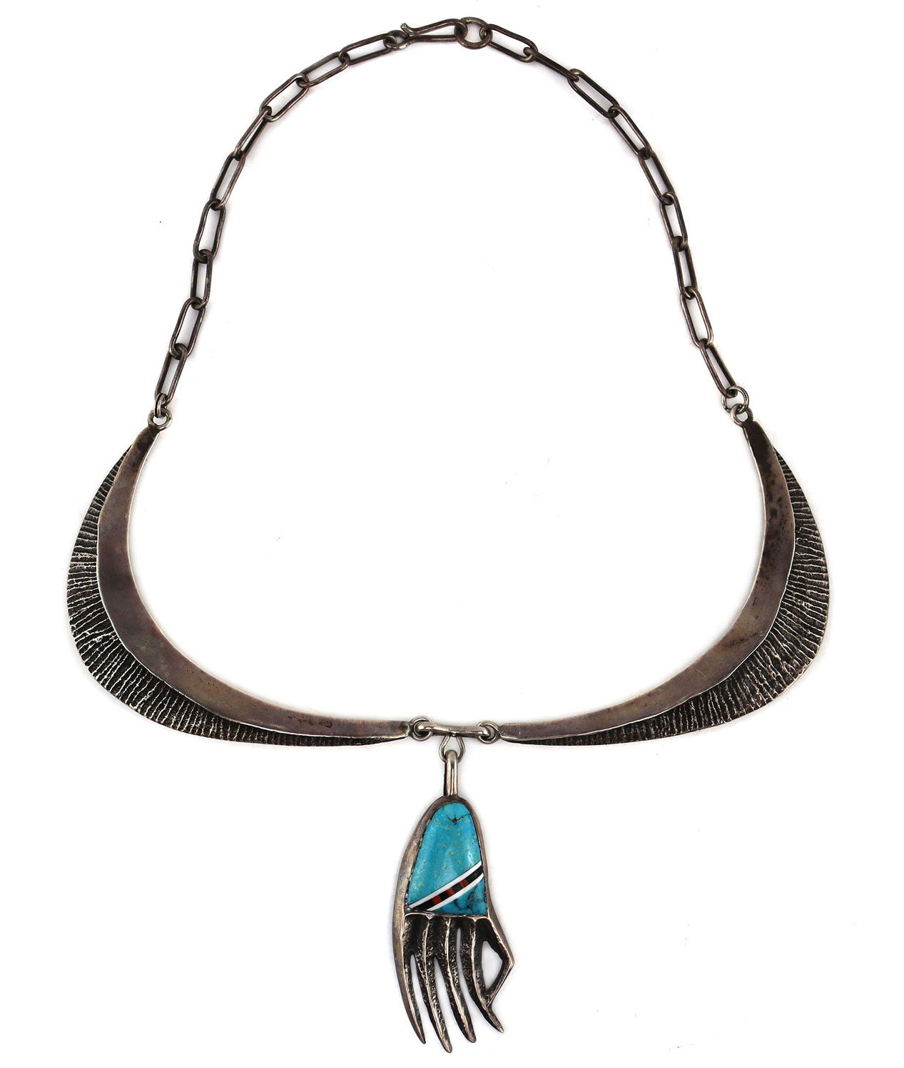 Preston Monongye (1927-1987) - Hopi - Turquoise, Multi-Stone Inlay, an