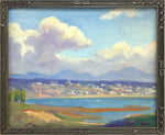 Albert Schmidt (1885-1957) - Study - Shoreline, Town and Cloud