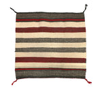 Navajo Single Saddle Blanket c. 1930s, 29" x 31"