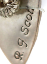 Raynard Scott (b. 1965) - Navajo Silver Post Earrings c. 1980s, 1.25" x 0.875" (J13998-156)