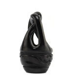 Florence Browning (b. 1931) - Santa Clara Black Carved Wedding Vase and Handled Jar with Avanyu Designs c. 1960s