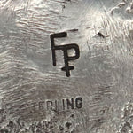 Frank Patania Jr. - Sterling Silver Sandcast Cross Pendant c. 1950-60s, 4" x 2.25" (J91699-1022-058) 2