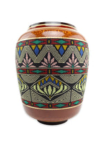 Marilyn Endres and Eucled Moore - Beaded Wooden Vessel, 16" x 12" (M90572-1122-004)