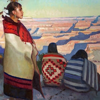 Paintings with Navajo Rugs and Blankets