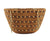 Salish Polychrome Basket with Leather...