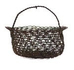 Tohono O'odham Wire Basket c. 1940-50s, 5.75" x 7"