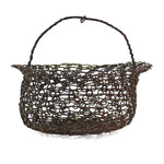 Tohono O'odham Wire Basket c. 1940-50s, 5.75" x 7"