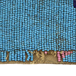 Northern Plains Polychrome Beaded Leather Cuffs with Floral Designs c. 1890s, 7" x 10.5" each
