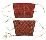 Northern Plains Polychrome Beaded Leather Cuffs with Floral Designs c. 1890s, 7" x 10.5" each