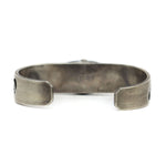 Hopi Crafts Silver Overlay Watch Cuff with Wave Design c. 1980-90s, size 6.375 (J15447)