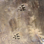 Bernard Dawahoya (1937-2010) - Hopi - Silver Overlay Watchband with Pictorial Designs c. 1960-70s, size 8.5