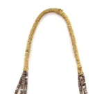Santo Domingo (Kewa) - 3-Strand Olive Shell and Heishi Necklace c. 1960-70s, 32" length
