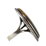 Navajo - Jasper and Sterling Silver Ring c. 1970-80s, size 7.5