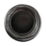 Santa Clara Black Water Jar with Fluted Rim c. 1890s, 9.25" x 10.5"