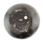 Santa Clara Black Water Jar with Fluted Rim c. 1890s, 9.25" x 10.5"