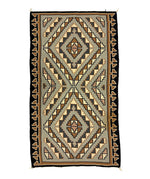 Navajo Two Grey Hills Rug c. 1970s, 81" x 45"