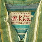 Lloyd Kiva New (1916-2002) - Cherokee Button-Up Shirt with Charles Loloma Silver Sandcast Buttons c. 1950s, 30" x 32.5"