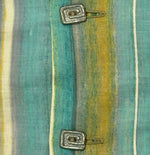 Lloyd Kiva New (1916-2002) - Cherokee Button-Up Shirt with Charles Loloma Silver Sandcast Buttons c. 1950s, 30" x 32.5"