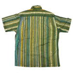 Lloyd Kiva New (1916-2002) - Cherokee Button-Up Shirt with Charles Loloma Silver Sandcast Buttons c. 1950s, 30" x 32.5"