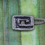 Lloyd Kiva New (1916-2002) - Cherokee Button-Up Shirt with Charles Loloma Silver Sandcast Buttons c. 1950s, 29.75" x 33.5"