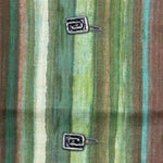 Lloyd Kiva New (1916-2002) - Cherokee Button-Up Shirt with Charles Loloma Silver Sandcast Buttons c. 1950s, 29.75" x 33.5"