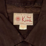 Lloyd Kiva New (1916-2002) - Cherokee Button-Up Shirt with Charles Loloma Silver Sandcast Buttons c. 1950s, 29.25" x 33.5"