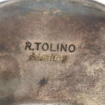 Rick Tolino - Navajo - Multi-Stone Channel Inlay, Sterling Silver, and Leather Belt c. 1970-80s, fits 27.25" - 30.25" waist