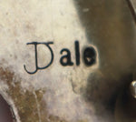 Jeanette Dale (b. 1949) - Navajo - Coral Cluster and Sterling Silver Clip-On Earrings c. 1970s, 1.25" x 1.25"