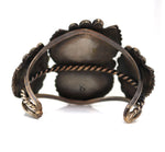 Possibly Jamison Kee - Navajo - Malachite and Silver Squash Blossom Necklace, Bracelet, Earrings, Pendant, & Ring Set c.1950-60s