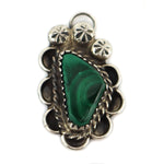 Possibly Jamison Kee - Navajo - Malachite and Silver Squash Blossom Necklace, Bracelet, Earrings, Pendant, & Ring Set c.1950-60s