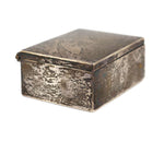 Mexican - Vintage Silver Lidded Box, 1.25" x 3.25" x 2.5"