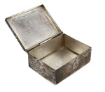 Mexican - Vintage Silver Lidded Box, 1.25" x 3.25" x 2.5"