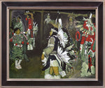 Kevin Red Star (b. 1943) - Lamedeer Montana Night Pow Wow Dancers