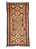 Large Navajo Ganado Runner c. 1910s, 106.5" x 54.25"