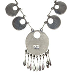Annie Quam Gasper (1927-2002) - Zuni - Turquoise Channel Inlay and Silver Necklace c. 1960-70s, 16" length