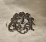 Anderson Koinva - Hopi - Contemporary Sterling Silver Overlay Bracelet with Pictorial Design, size 6.5