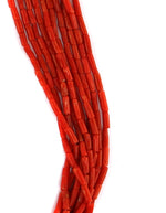 Santo Domingo (Kewa) - 10-Strand Coral Necklace c. 1950-60s, 29" length