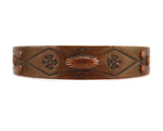 Bell Trading Post - Navajo - Copper Bracelet with Stamped Design c. 1950-60s, size 6.25