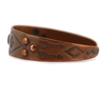 Bell Trading Post - Navajo - Copper Bracelet with Stamped Design c. 1950-60s, size 6.25