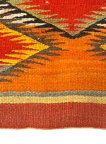 Navajo Transitional Blanket c. 1890s, 77" x 53"