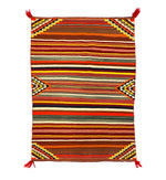 Navajo Double Saddle Blanket c. 1930s, 53" x 37"