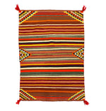 Navajo Double Saddle Blanket c. 1930s, 53" x 37"