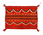 Navajo Germantown Single Saddle Blanket with Crosses c. 1890s, 25" x 34.5"