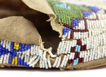 Sioux Beaded Leather Moccasins c. 1890s, 2.25" x 3.5" x 9.5"