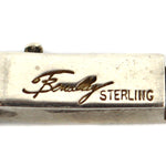 Fernando Benally - Navajo - Multi-Stone and Sterling Silver Link Bracelet c. 1990s, 7.25" length