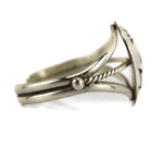 Tommy Singer (1940-2014) - Navajo - Silver Overlay Squash Blossom-Style Necklace, Bracelet, Earrings, and Ring Set with Kokopelli Design c. 1980-90s