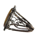 Navajo - Jasper and Silver Bracelet c. 1940-50s, size 6.5