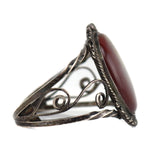 Navajo - Jasper and Silver Bracelet c. 1940-50s, size 6.5