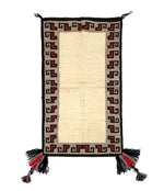 Navajo Double Saddle Blanket c. 1950-60s, 50.25" x 29.25"